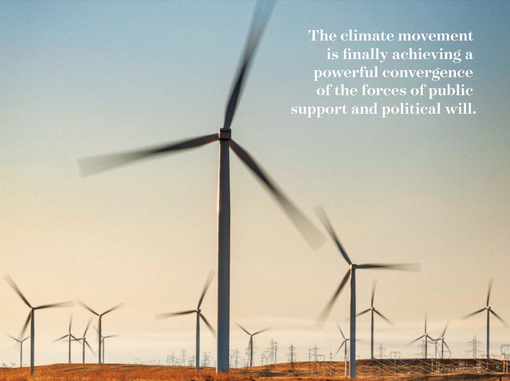 NRDC Annual Report Design includes imagery and quotes that contribute to their narrative