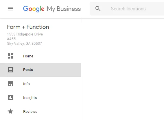 Where to create a Google Post in your Google my Business profile